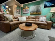 Cozy Interiors in Eagle River. Sofa gallery image.